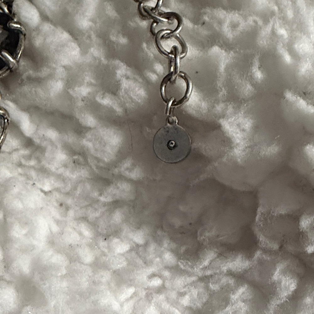 Stella & Dot Silver and Black Crystal Bracelet - Picture 8 of 13